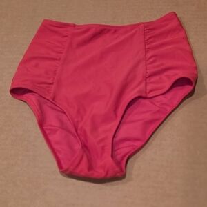 Aerie Bold Red High-Waisted Bikini Bottom